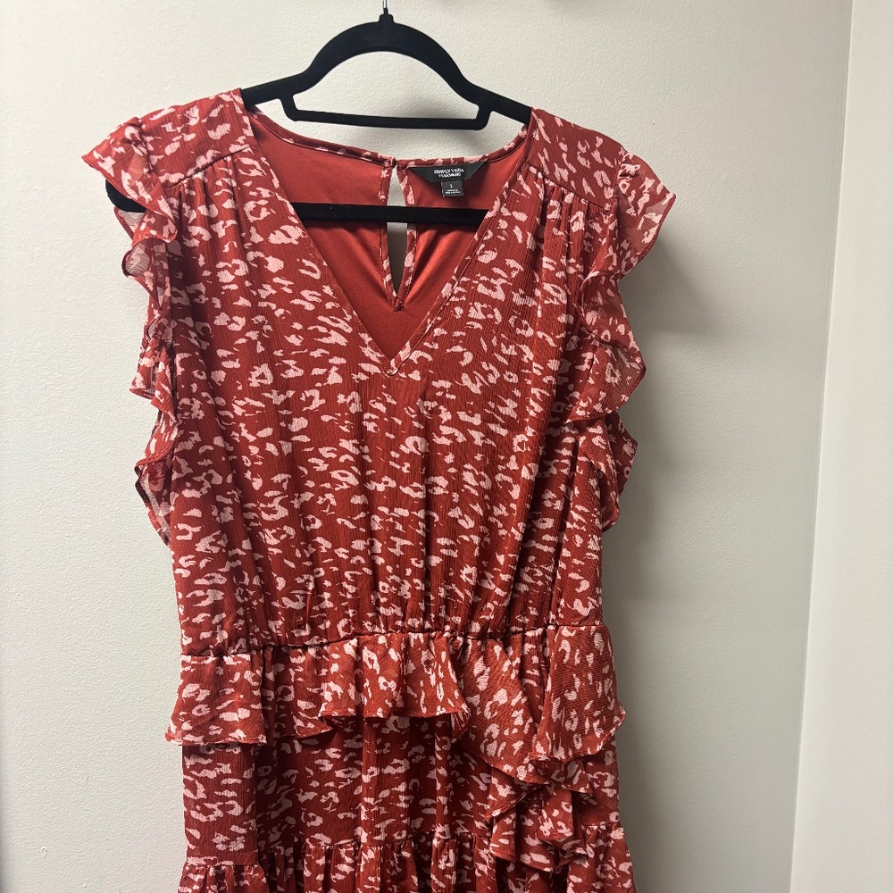 Vera Wang Cheetah Print Dress